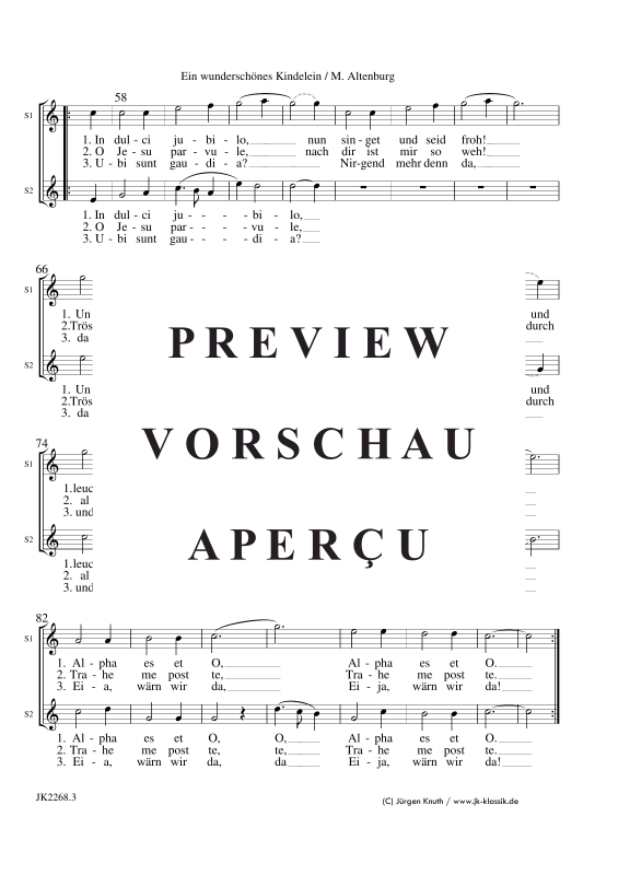 Produktgalerie: Seite 11 von 11 Ein wunderschönes Kindelein, , Gemischter Chor SSAATB