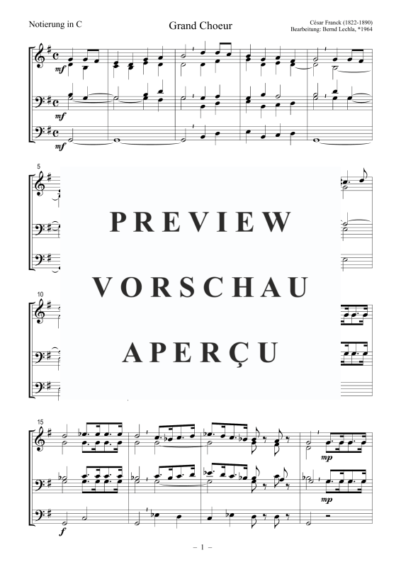 Produktgalerie: Seite 2 von 7 Grand Choeur, , Posaunenchor