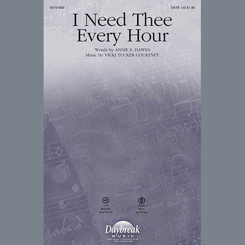 cover: I Need Thee Every Hour, Annie S. Hawks