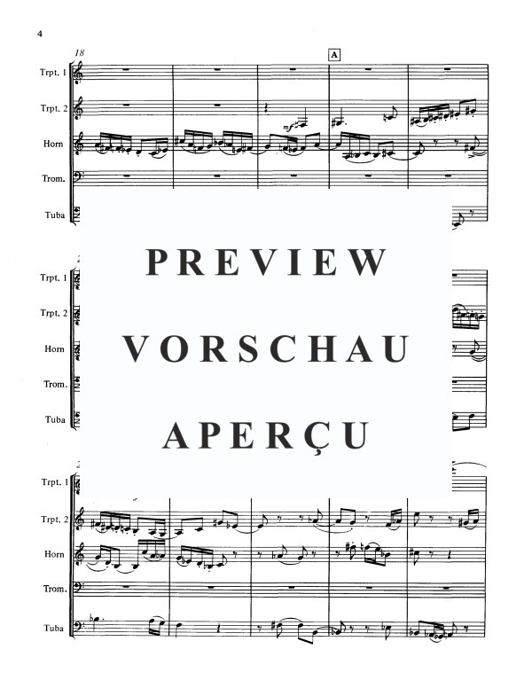 Produktgalerie: Seite 4 von 11 Fuge, , BlechblÀser Quintett