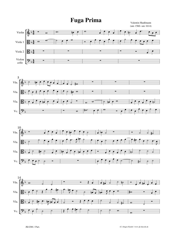 Produktbild zu: Fuga PrimaValentin Haussmann