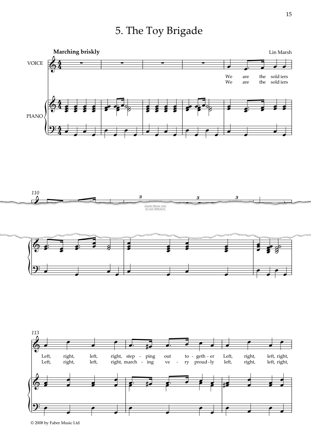 gallery: The Toy Brigade (from 'Toy Box'), Lin Marsh, Gesang, Klavier