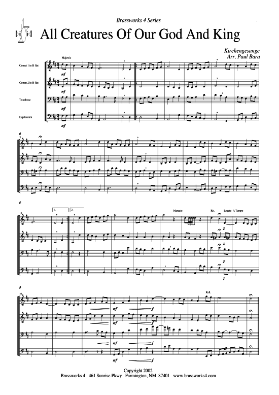 Produktbild zu: All Creatures of Our God and KingKirchengesänge