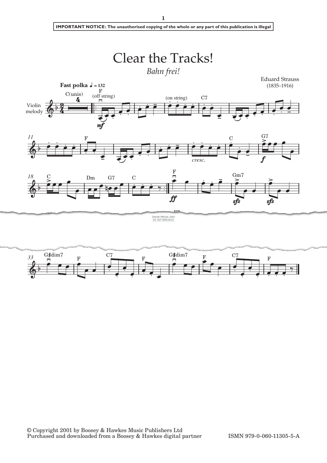 Produktgalerie: Seite 1 von 1 Clear The Tracks!, Eduard Strauss, Gitarre, Klavier, Violine