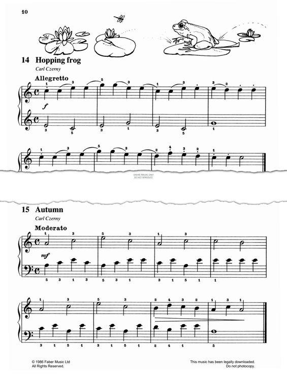 Produktgalerie: Seite 1 von 1 Hopping Frog, Carl Czerny, Klavier