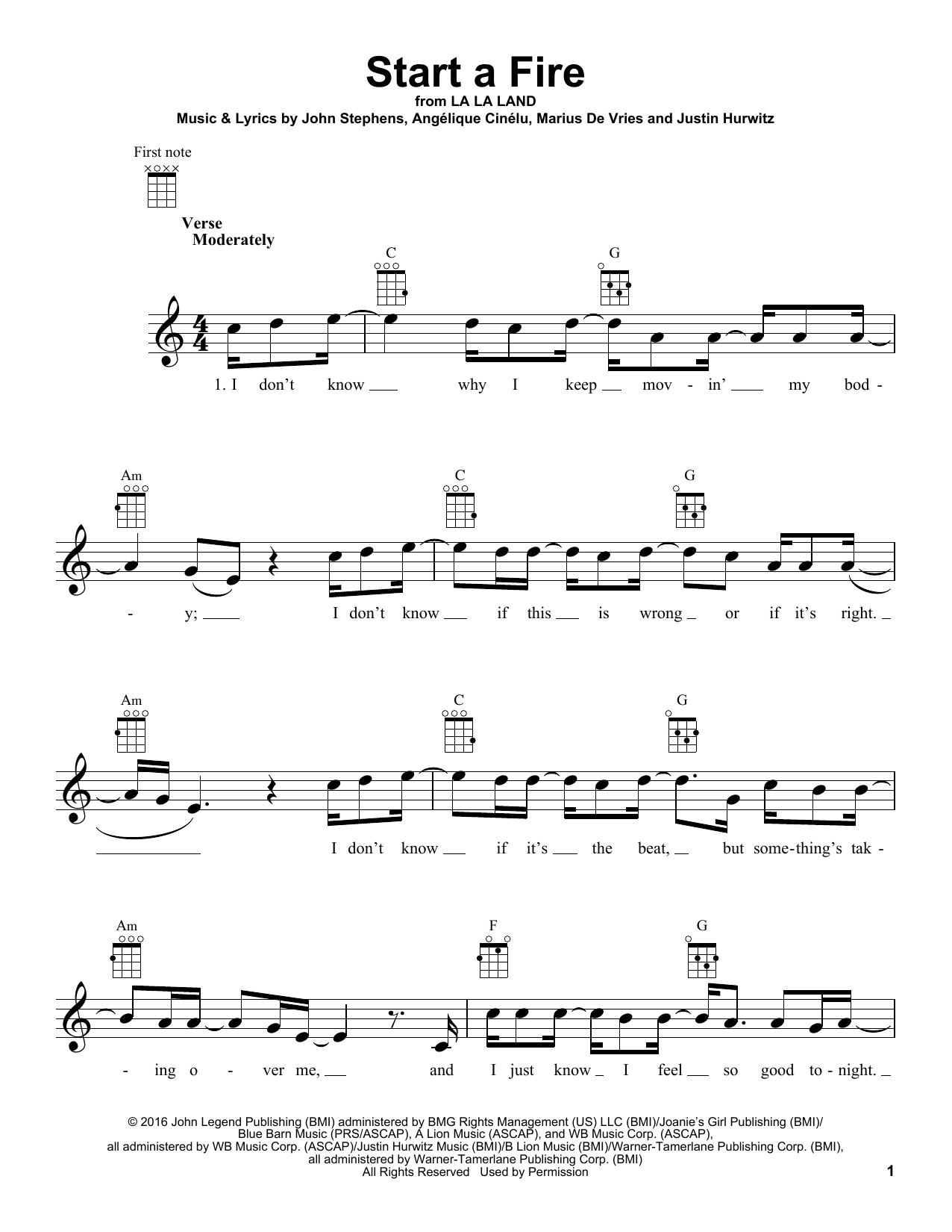 Product gallery: Page 1 of 1 Start A Fire, John Legend
