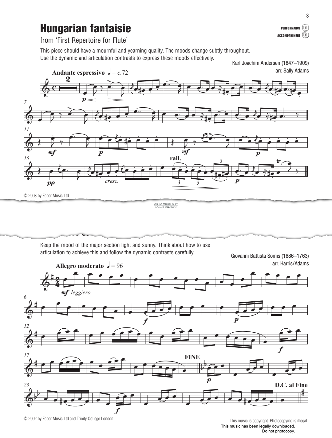 Product gallery: Page 1 of 1 Hungarian fantaisie (from 'First Repertoire for Flute'), Karl Joachim Andersen