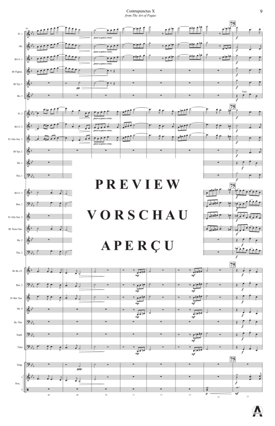 Produktgalerie: Seite 12 von 17 Contrapunctus 10 aus Kunst der Fuge , , (Concert Band)