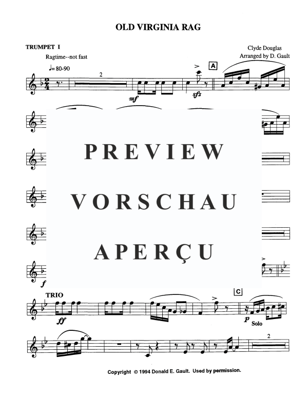 Produktgalerie: Seite 11 von 11 Old Virginia Rag, , Blechbläser Quintett