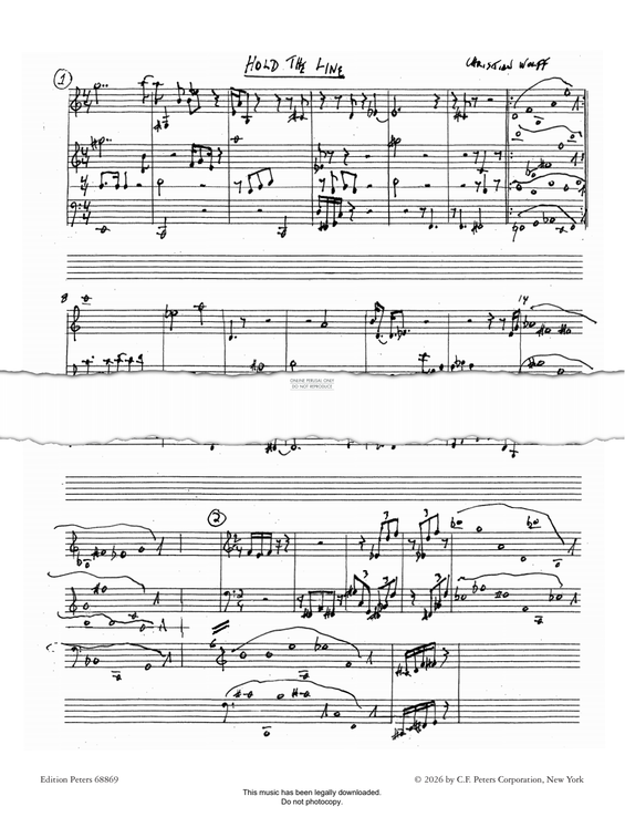 Product gallery: Page 1 of 1 Hold The Line, Christian Wolff