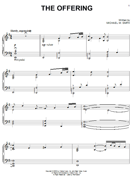 Product picture to:  The Offering - Michael W. Smith