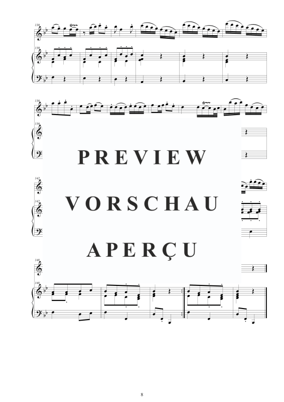Produktgalerie: Seite 9 von 11 Flöten Sonate in B-Dur, , Flöte und Cembalo