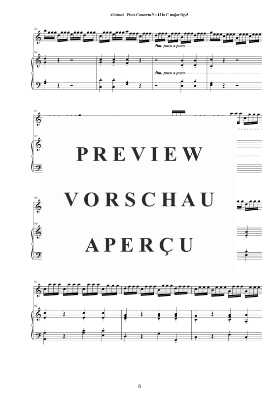 Product gallery: Page 9 of 11 Flute Concerto No.12 in C-Dur Op.5, , Flute and Piano/Harpsichord