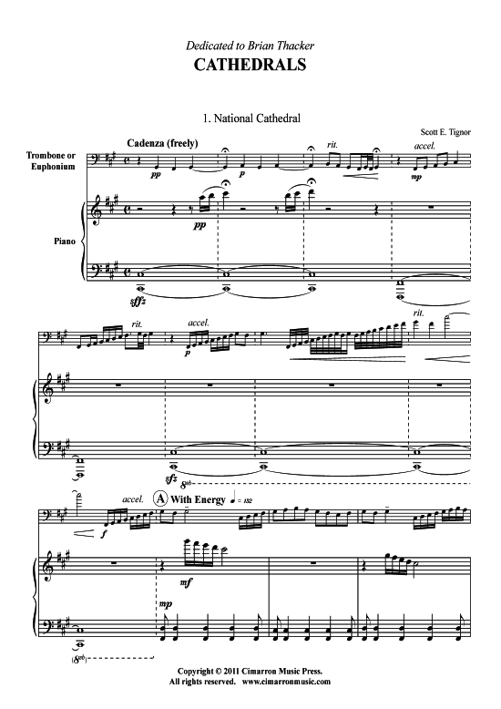gallery: Cathedrals , , (Posaune + Klavier)
