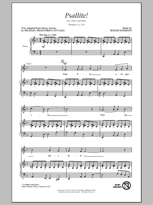 Produktgalerie: Seite 1 von 1 Psallite!, Roger Emerson, Chor