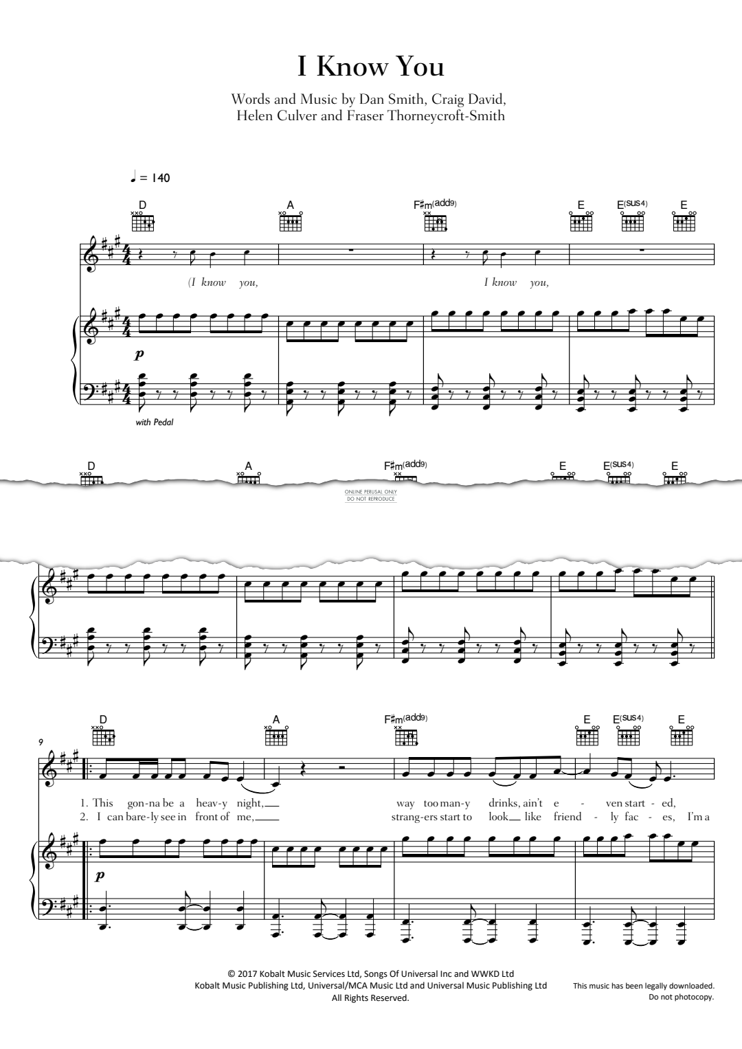 Product gallery: Page 1 of 1 I Know You, Bastille