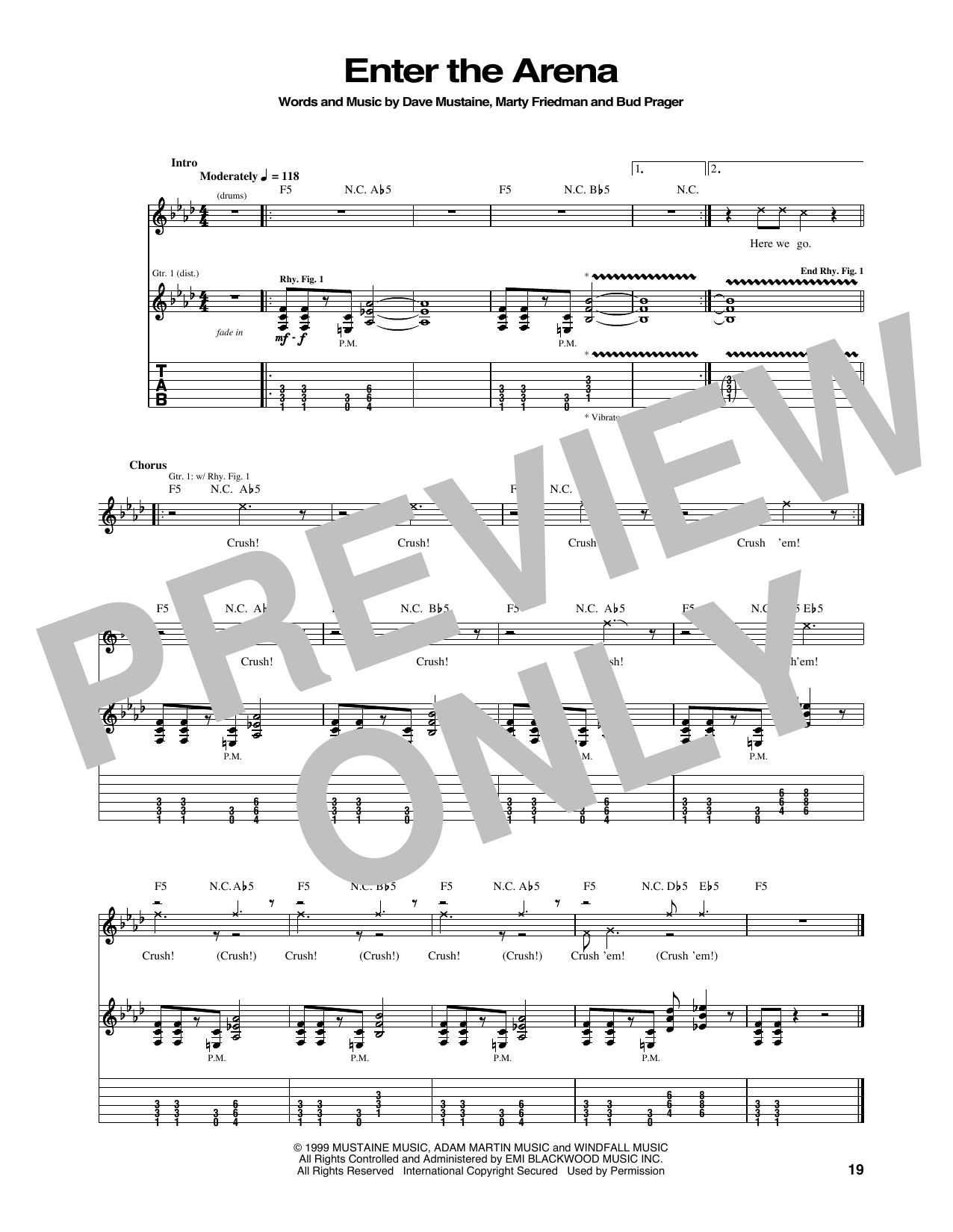 Produktgalerie: Seite 1 von 1 Enter The Arena, Megadeth, Gitarre
