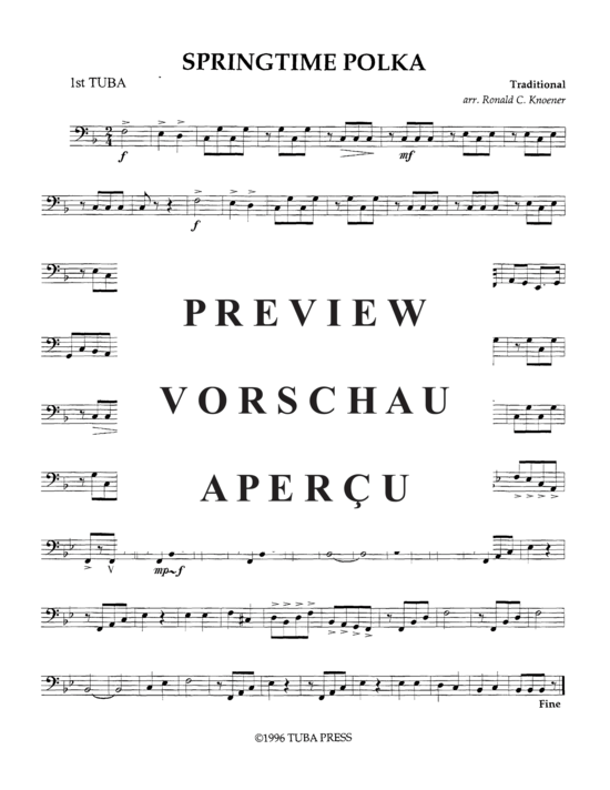 Product gallery: Page 9 of 10 Springtime Polka , , (Tuba Quartett EETT)
