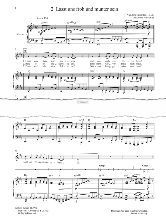 Produktgalerie: Seite 1 von 1 Cool Christmas: Lasst uns froh und munter sein, German Folk Song, Gesang, Klavier