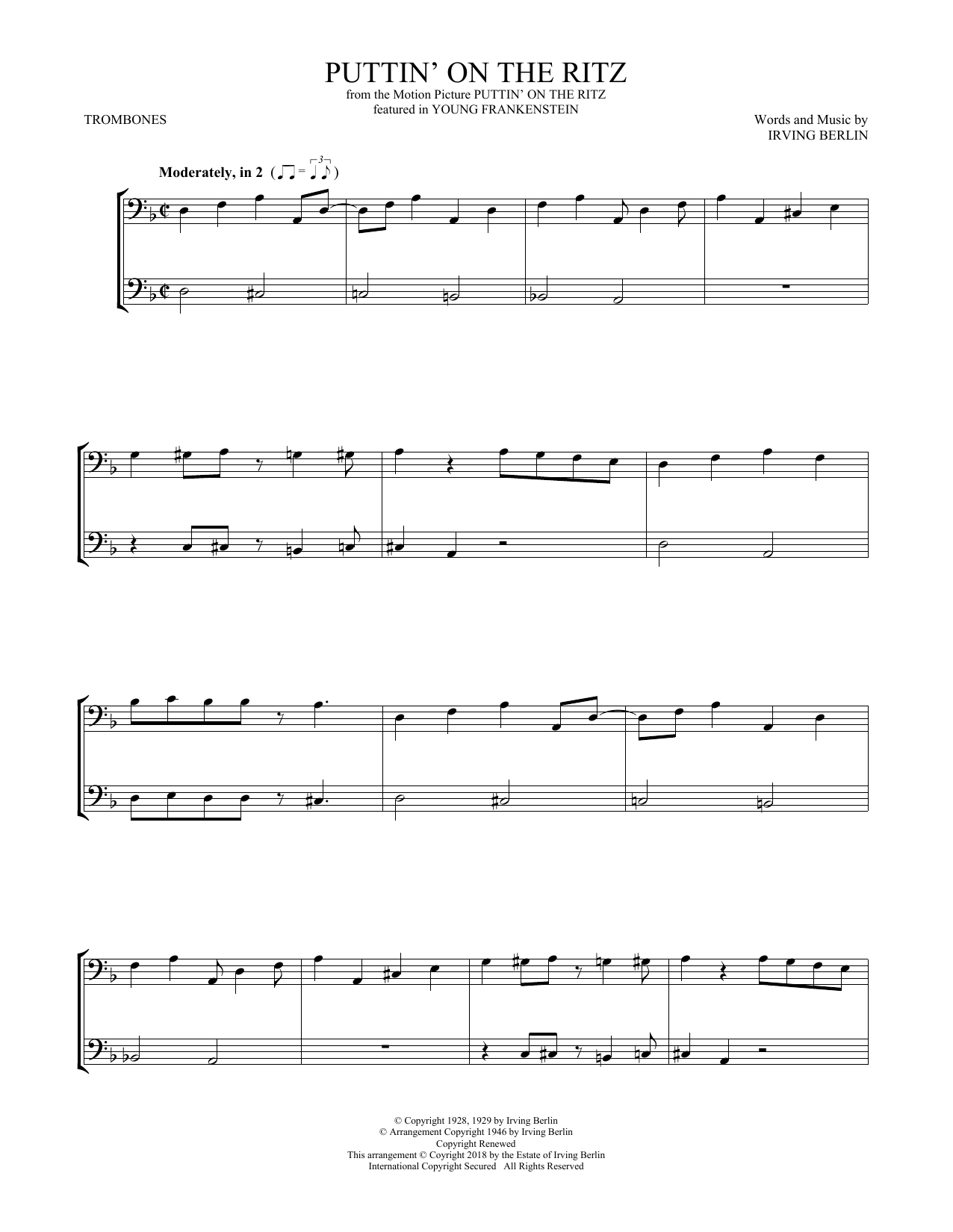 Product gallery: Page 1 of 1 Puttin' On The Ritz, Irving Berlin