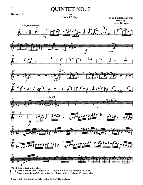 Produktgalerie: Seite 1 von 11 Quintett No. 1, , Gemischtes Ensemble Horn und Streicher Quartett - Einzelstimmen