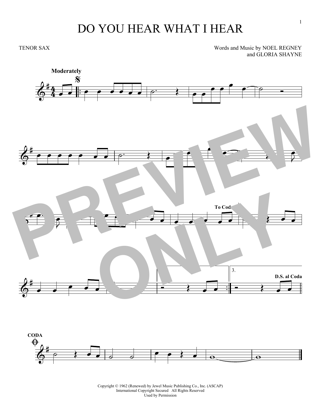 Product gallery: Page 1 of 1 Do You Hear What I Hear, Noel Regney & Gloria Shayne