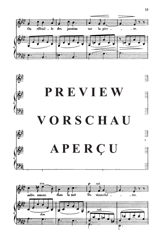 gallery: Dans les ruines d´une abbaye Op.2 No.1 , , (Gesang mittel + Klavier)