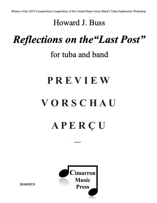 Product gallery: Page 2 of 21 Reflections on the Last Post , , (tuba and concert band or wind ensemble)
