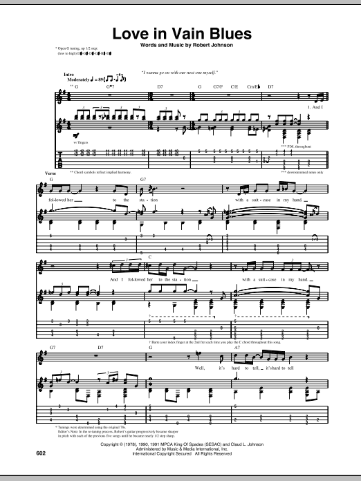 Product gallery: Page 1 of 1 Love In Vain Blues, Robert Johnson