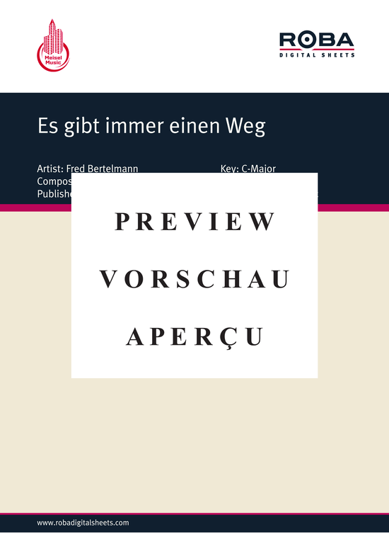 gallery: Es gibt immer einen Weg , Bertelmann, 	Fred, (Klavier + Gesang)