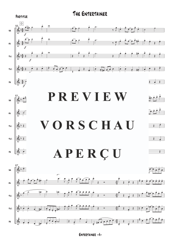 gallery: The Entertainer, , Saxophonquintett