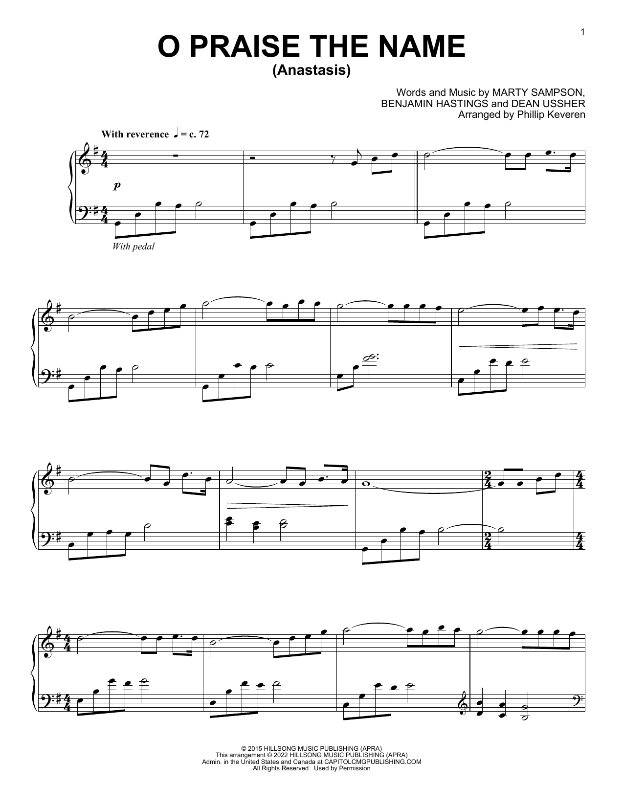Produktbild zu: O Praise The Name (Anastasis) (arr. Phillip Keveren)