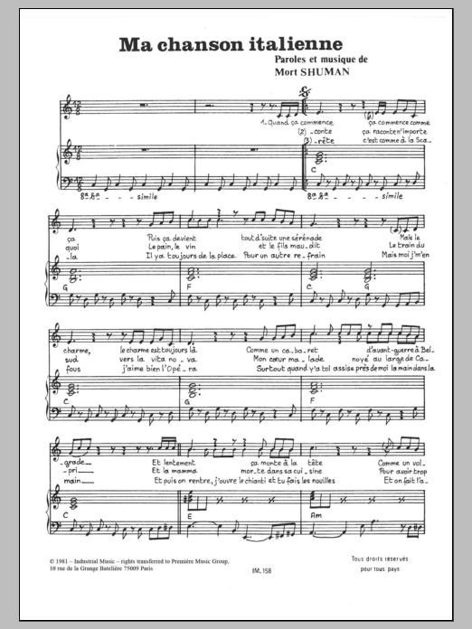 Produktbild zu: Ma Chanson Italienne