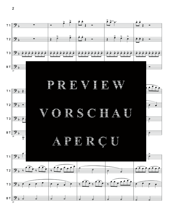 Product gallery: Page 6 of 11 Quartet No. 1, , (Trombone quartet)