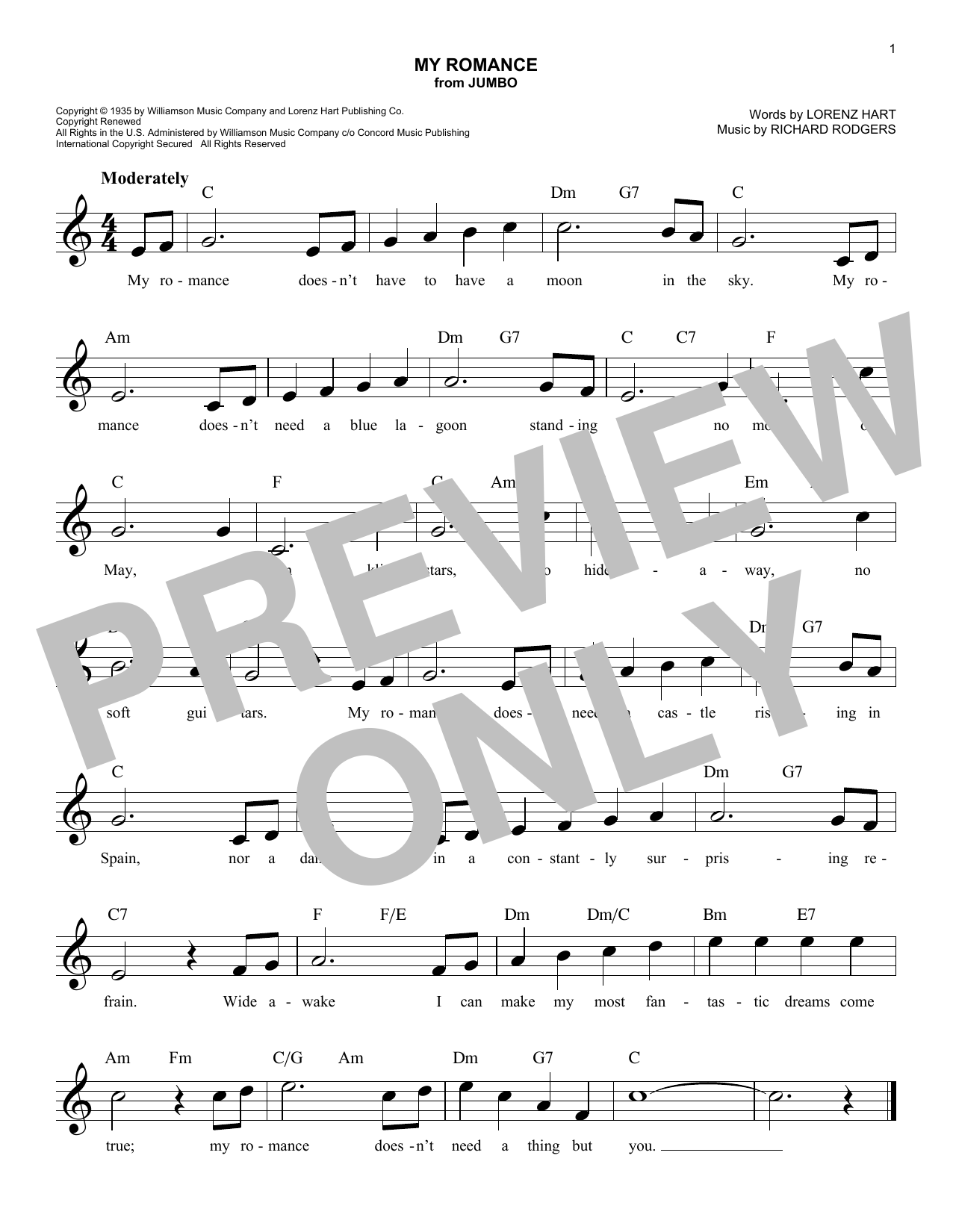 Produktbild zu: My Romance (from Jumbo)