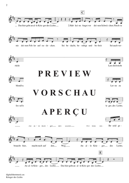 gallery: Krieger des Lichts , Silbermond, (Trompete in B)