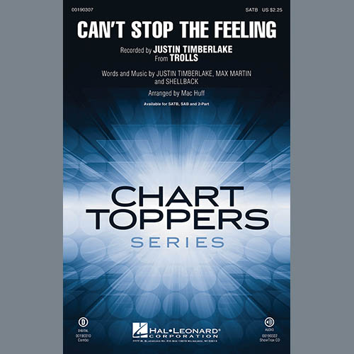 cover: Can't Stop The Feeling (from Trolls) (arr. Mac Huff), Justin Timberlake