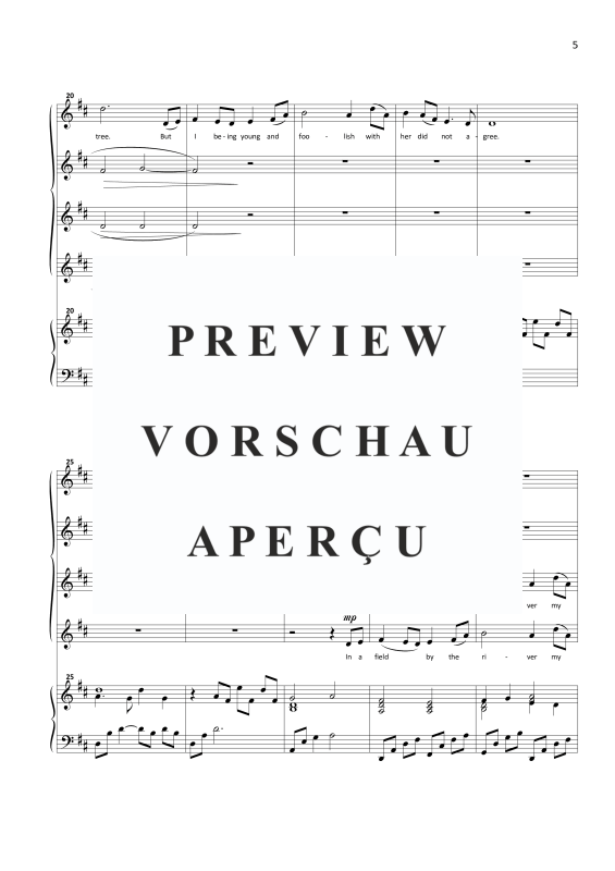 Produktgalerie: Seite 8 von 11 Four Irish Songs, , Frauenchor SSAA und Klavier