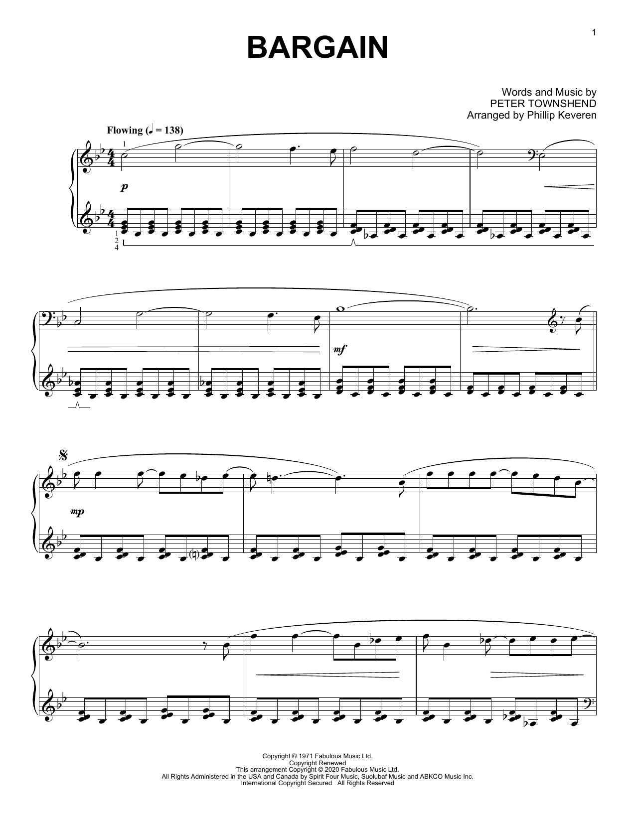 Produktbild zu: Bargain [Classical version] (arr. Phillip Keveren)
