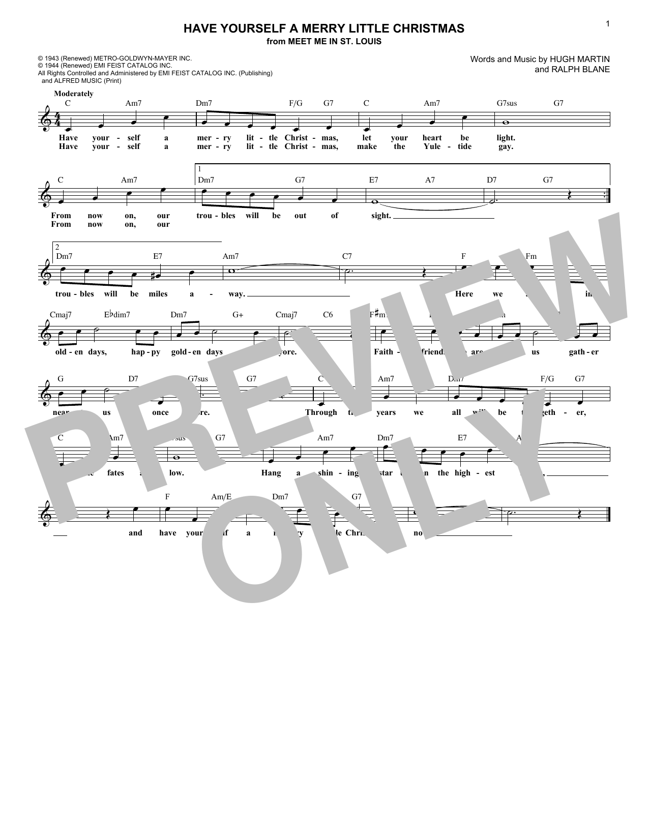 Product gallery: Page 1 of 1 Have Yourself A Merry Little Christmas, Hugh Martin