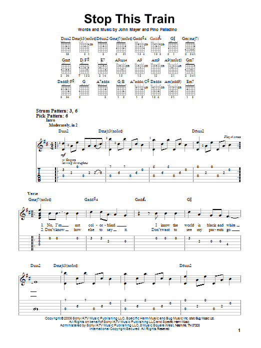 Product gallery: Page 1 of 1 Stop This Train, John Mayer