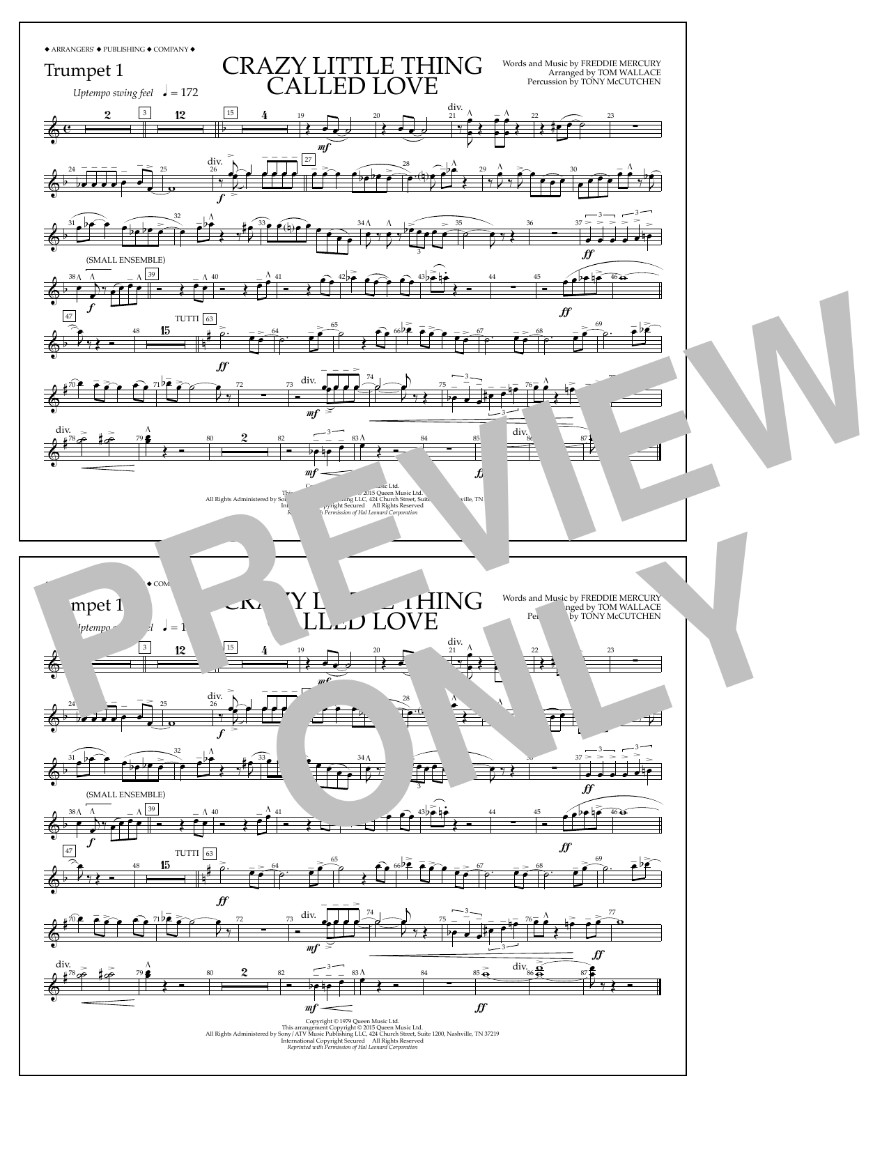Produktbild zu: Crazy Little Thing Called Love - Trumpet 1