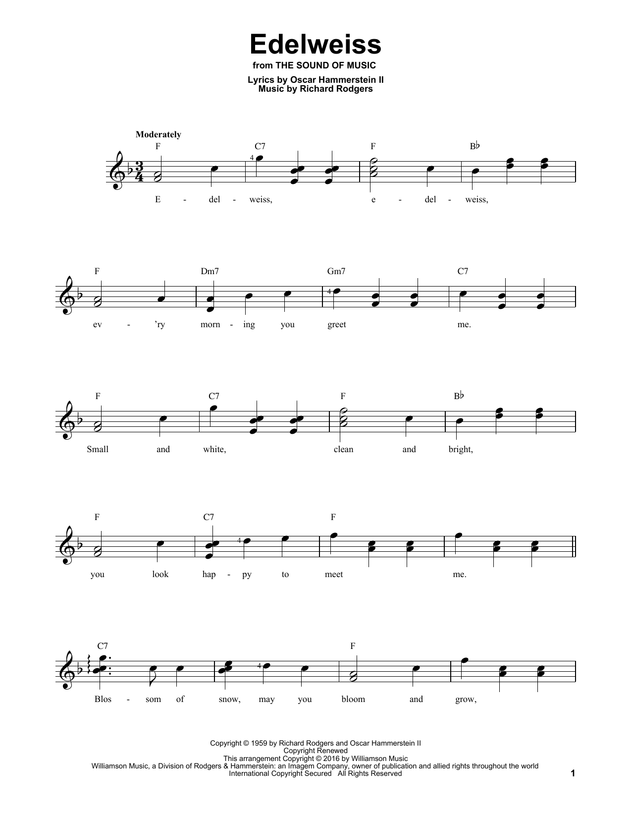 Product gallery: Page 1 of 1 Edelweiss, Rodgers & Hammerstein