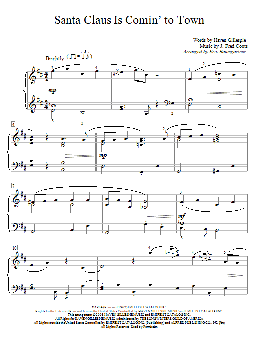 Produktbild zu: Santa Claus Is Comin' To Town