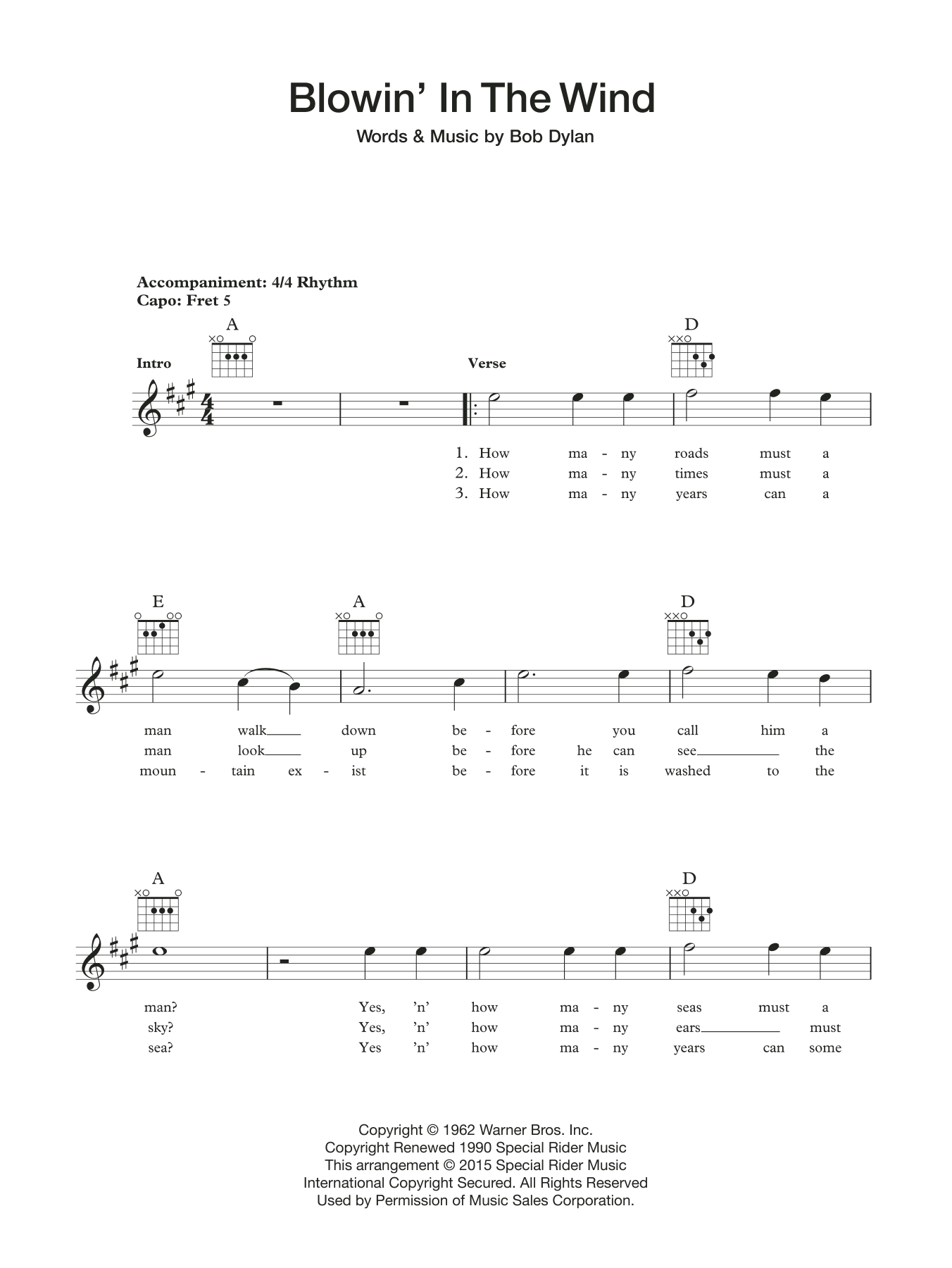 Produktbild zu: Blowin' In The Wind