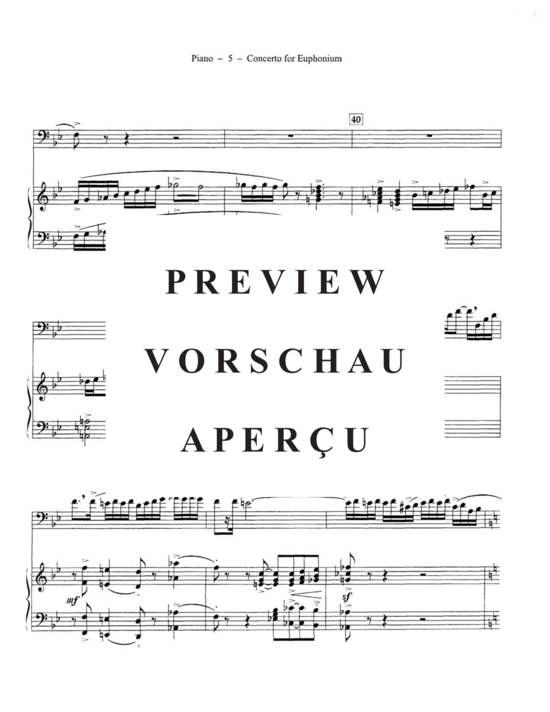 Product gallery: Page 7 of 21 Concerto for Euphonium , , (euphonium + piano)