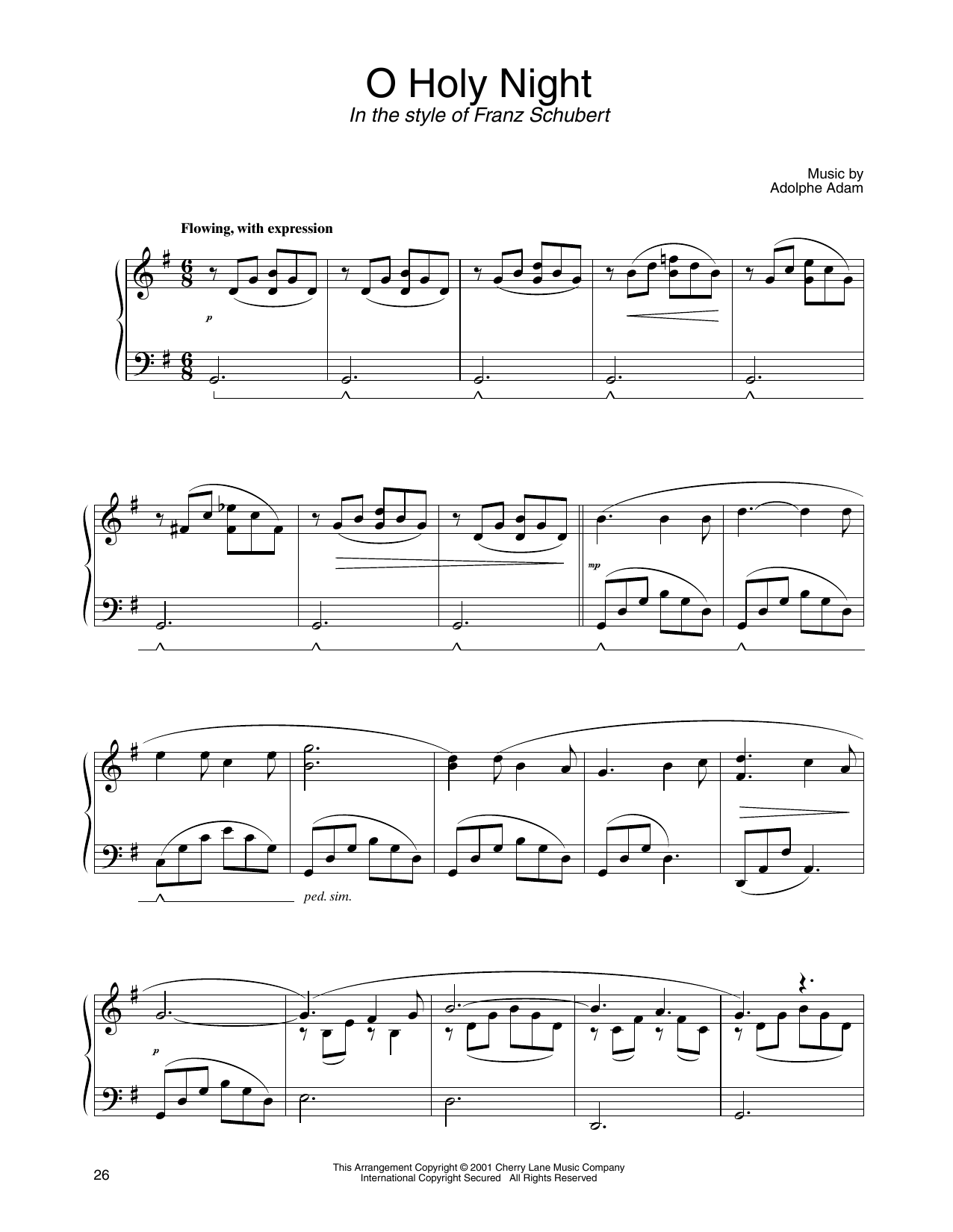 Product gallery: Page 1 of 1 O Holy Night (in the style of Franz Schubert) (arr. Carol Klose), Adolphe Adam