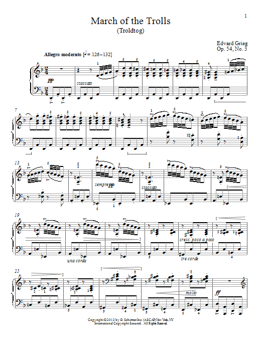 Produktbild zu: March Of The Trolls (Troldtog), Op. 54, No. 3