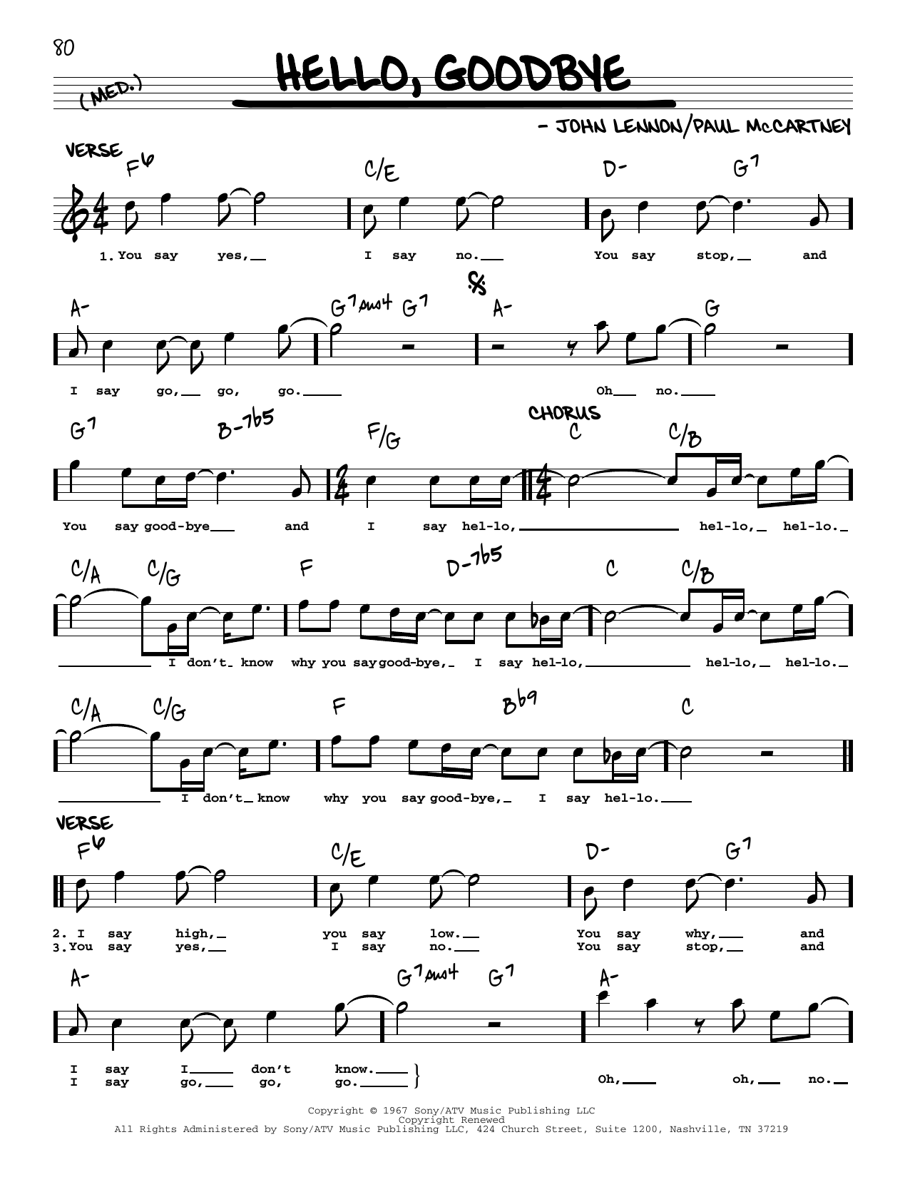 Product picture to: Hello, Goodbye [Jazz version]