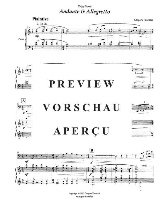 Produktgalerie: Seite 3 von 21 Andante and Allegretto , , (Tuba + Klavier)